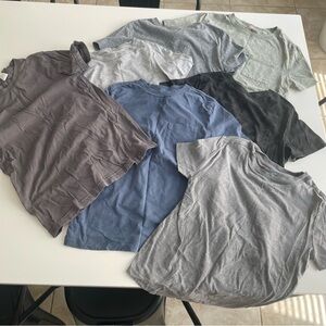 Bundle of 7 Boys Short Sleeve Tees - H&M, Cat&Jack, Gap